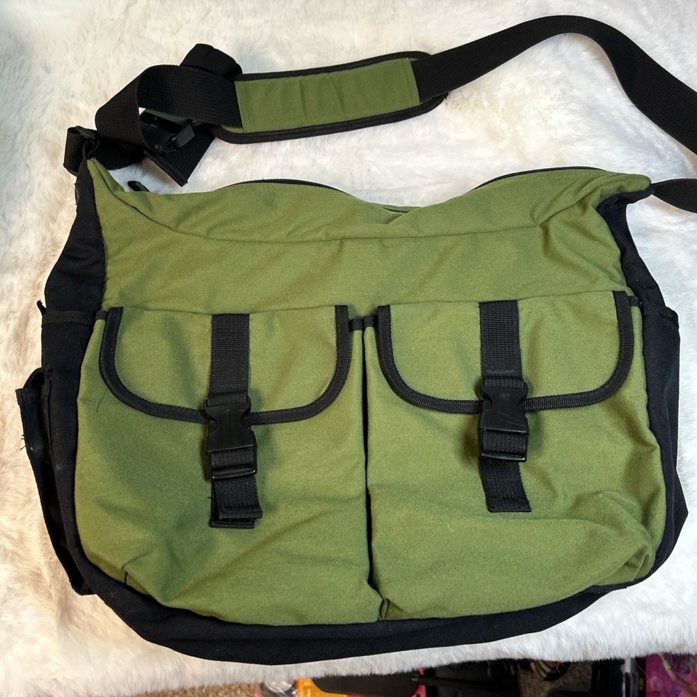 GAP Green and Black Men's Messenger Bag